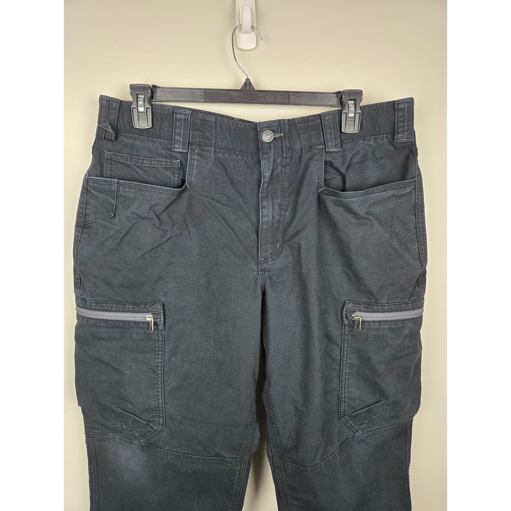 Alaskan Hardgear Duluth Trading Co Mens 38x32 Black Cordura Tactical Cargo Pants - Picture 2 of 16